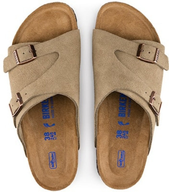 Birkenstock Zrich Series Cowhide Suede 1009533 Beige Fashion Sandals