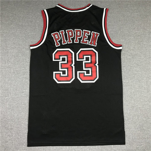 Men's Chicago Bulls Scottie Pippen 1997-98 Black Hardwood Classics Swingman Jersey