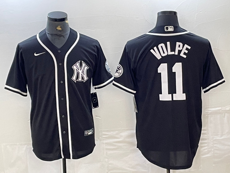 Men's New York Yankees Anthony Volpe Black Limited Jersey