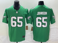 Men's Philadelphia Eagles Fred Johnson Kelly Green Game Jersey