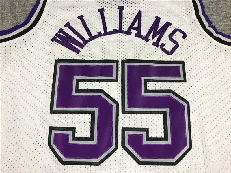 Men's Sacramento Kings Jason Williams White Hardwood Classics Swingman Jersey