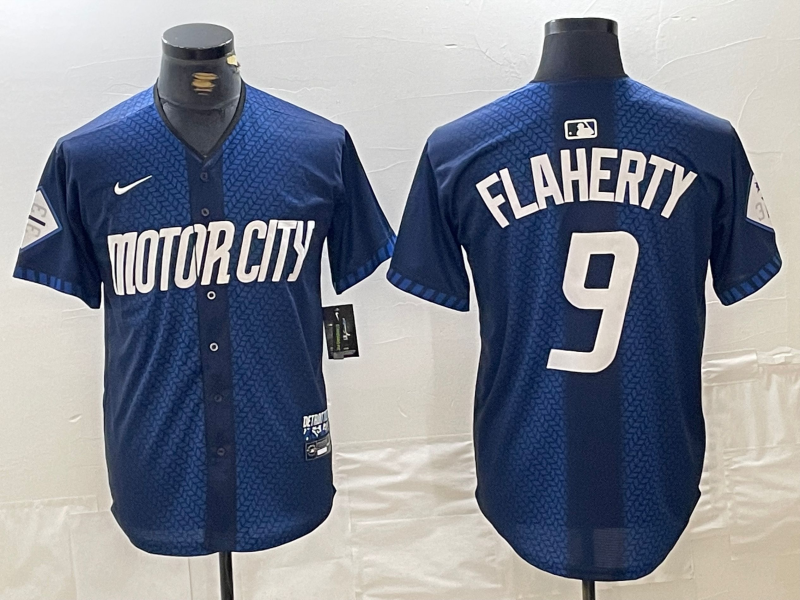 Men's Detroit Tigers Jack Flaherty Navy 2024 City Connect Limited Player Jersey