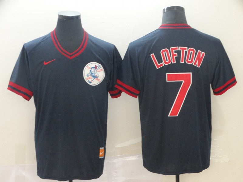 Men's Cleveland Guardians Kenny Lofton Navy Replica Team Jersey