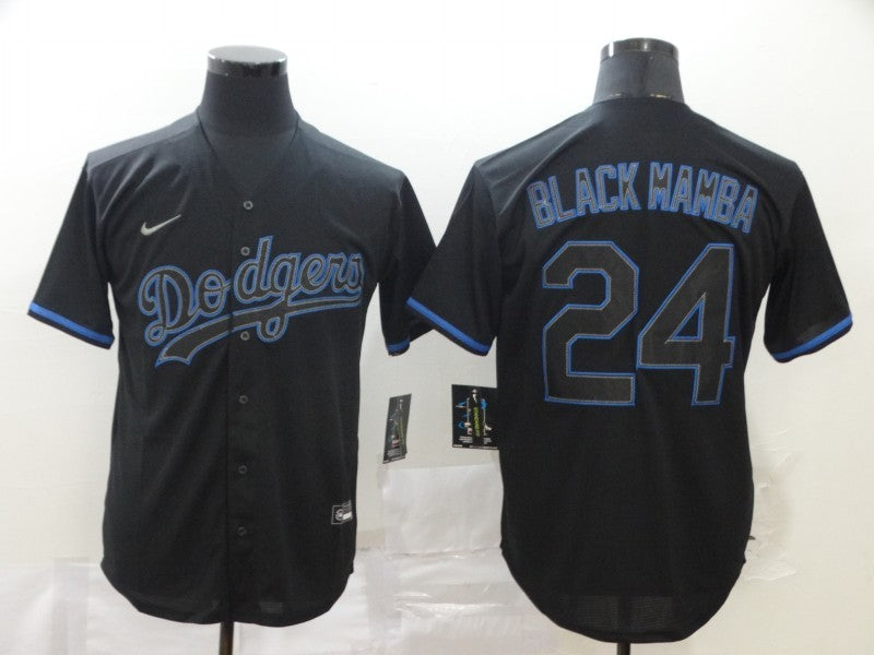 Men's Los Angeles Dodgers Kris Bryant Black Mamba Baseball Jersey