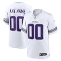 Men's Minnesota Vikings White Alternate Custom Game Jersey
