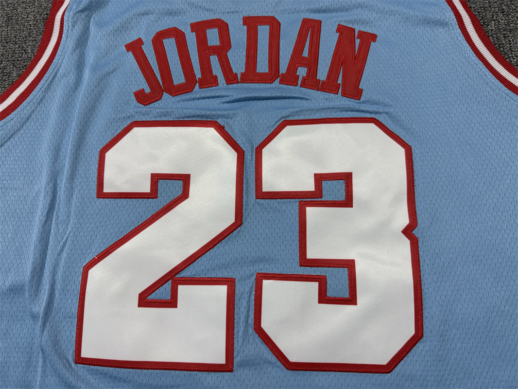 Men's Chicago Bulls Michael Jordan Blue Swingman Jersey