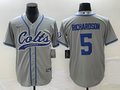 Men's Indianapolis Colts Anthony Richardson Gray Game Jersey Joint Edition