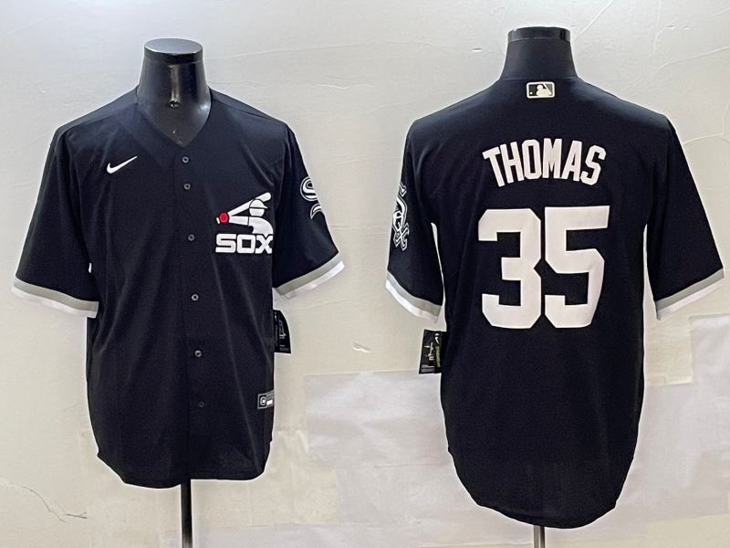 Men's Chicago White Sox Frank Thomas Black Limited Player Jersey
