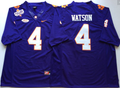 Men's Clemson Tigers Deshaun Watson Purple Game Jersey