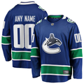 Men's Vancouver Canucks Fanatics Blue Custom Jersey
