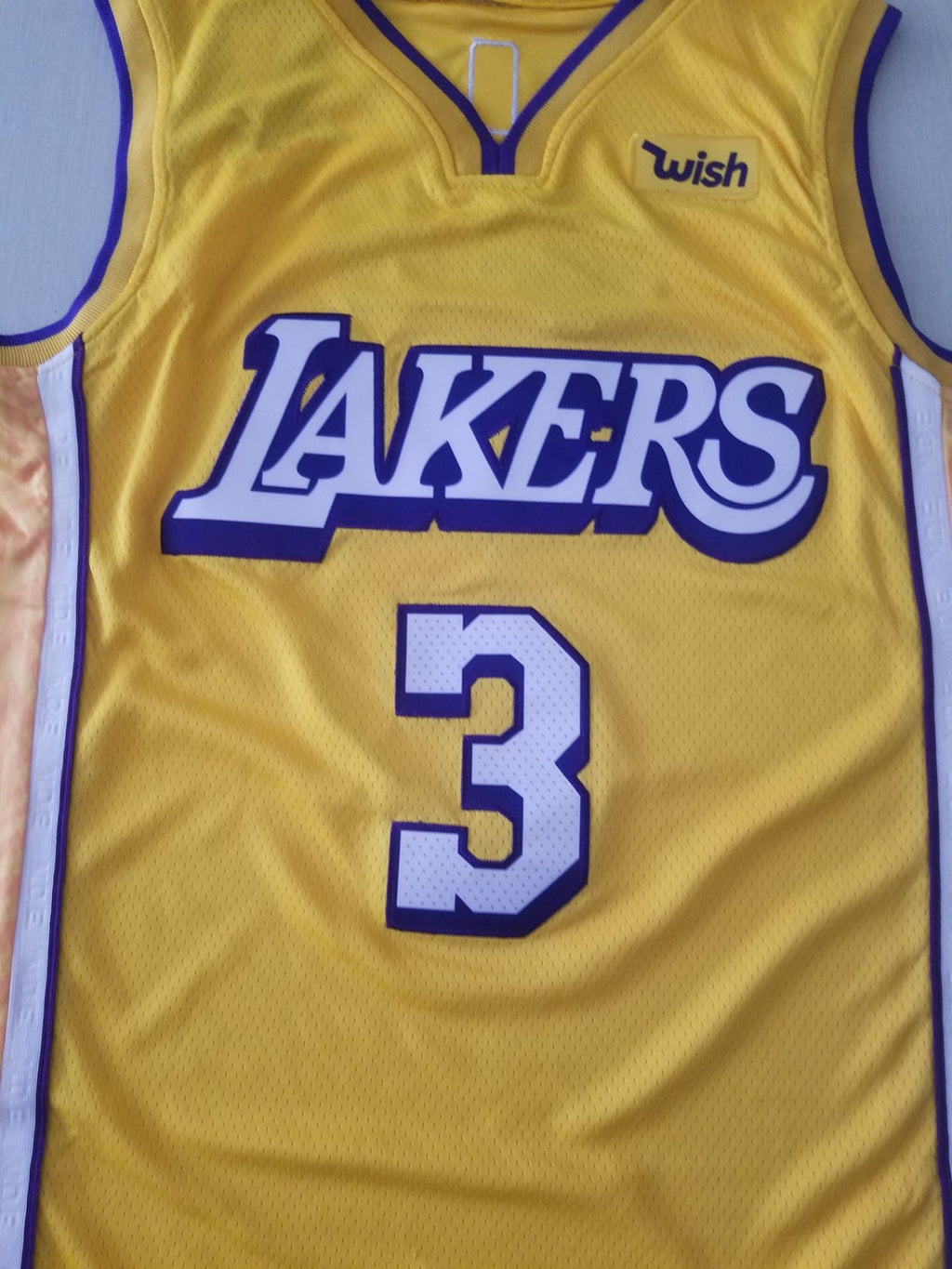 Men's Los Angeles Lakers Anthony Davis Yellow Swingman Jersey
