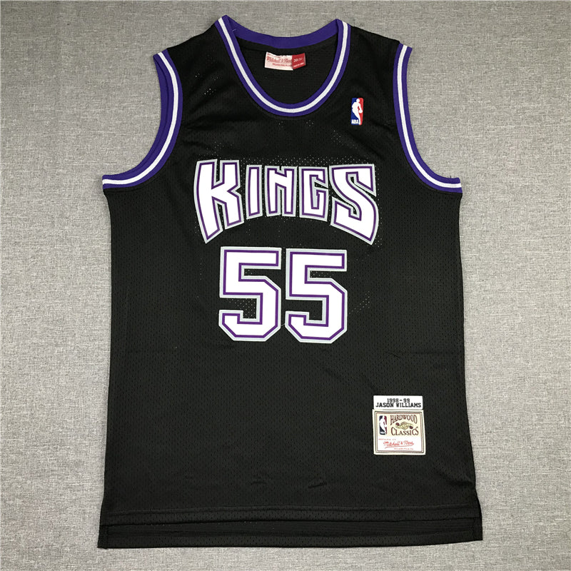 Men's Sacramento Kings Jason Williams Black Hardwood Classics Swingman Jersey