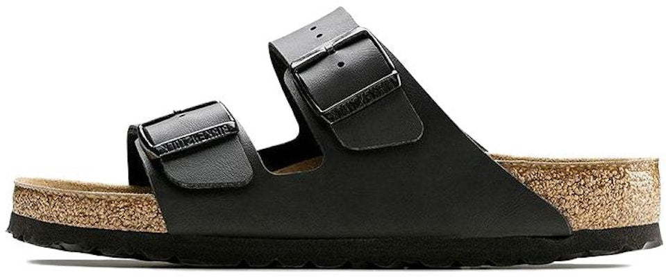 Birkenstock Arizona Soft Footbed Birko-Flor 0551253 Narrow Fit Black Sandals