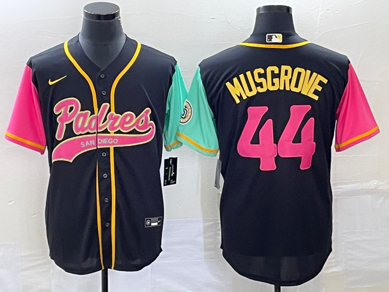 Men's San Diego Padres Joe Musgrove Black City Connect Replica Player Jersey Joint Edition