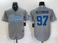 Men's Detroit Lions Aidan Hutchinson Gray Game Player Jersey