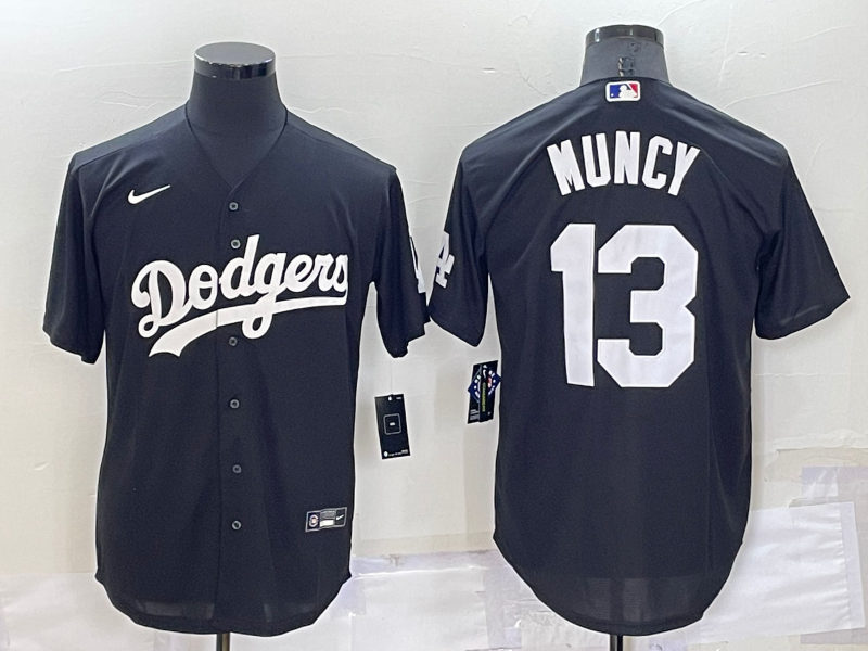 Men's Los Angeles Dodgers Max Muncy Black Replica Baseball Jersey