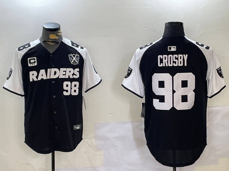 Men's Las Vegas Raiders Maxx Crosby Black Team Game Jersey