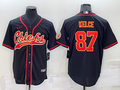 Men's Kansas City Chiefs Travis Kelce Black Game Jersey Joint Edition