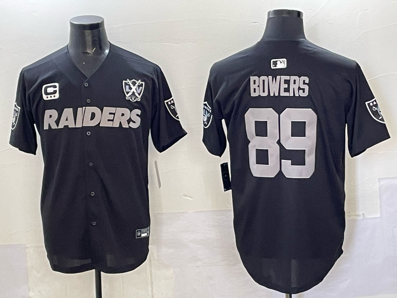 Men's Las Vegas Raiders Brock Bowers Black Player Jersey