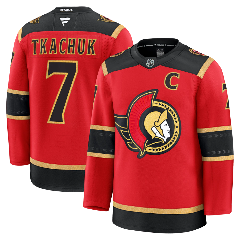 Men's Ottawa Senators Brady Tkachuk Fanatics Red Alternate Premium Jersey