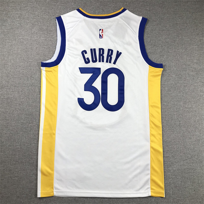 Men's Golden State Warriors Stephen Curry White 2022/23 Swingman Jersey - Association Edition