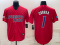Men's 2023 World Baseball Classic Carlos Correa Puerto Rico Red Jersey