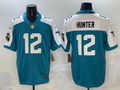 Men's Jacksonville Jaguars Travis Hunter Teal 2025 NFL Draft First Round Pick Game Jersey