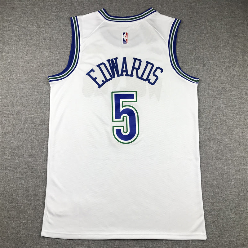 Men's Minnesota Timberwolves Anthony Edwards White Swingman Jersey