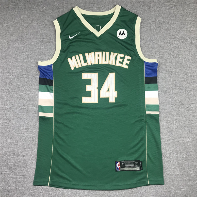 Men's Milwaukee Bucks Giannis Antetokounmpo Green Player Jersey