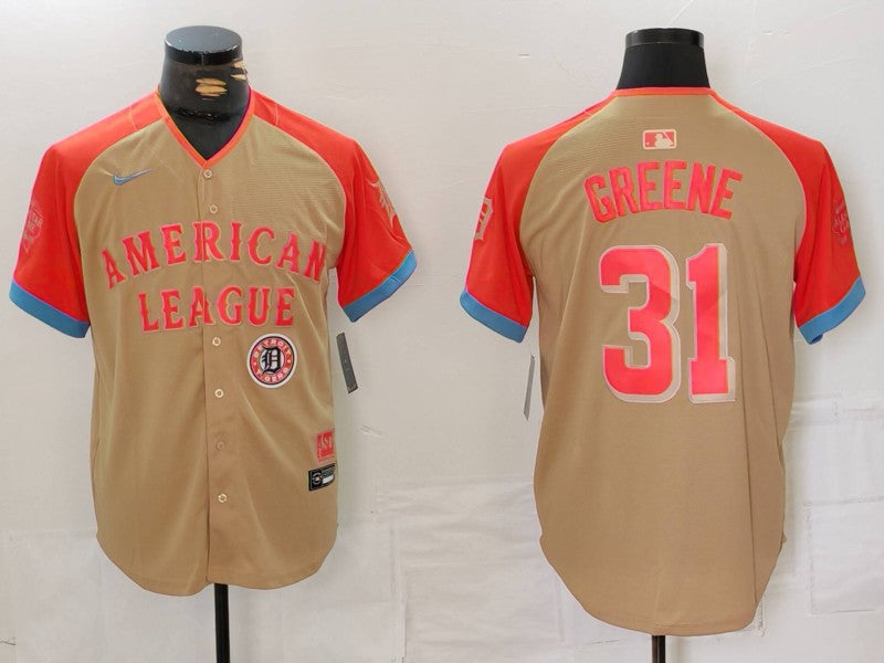 Men's American League Riley Greene Cream 2024 MLB All-Star Game Limited Player Jersey