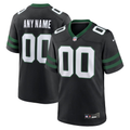 Men's New York Jets Legacy Black Alternate Custom Game Jersey