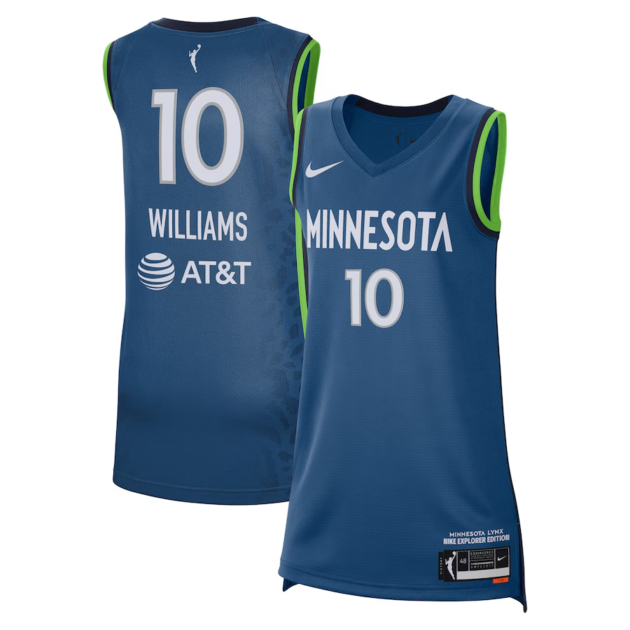 Men's Minnesota Lynx Courtney Williams Blue Explorer Edition Victory Player Jersey