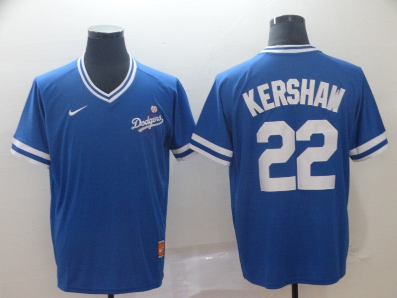 Men's Los Angeles Dodgers Clayton Kershaw Blue Replica Game Jersey