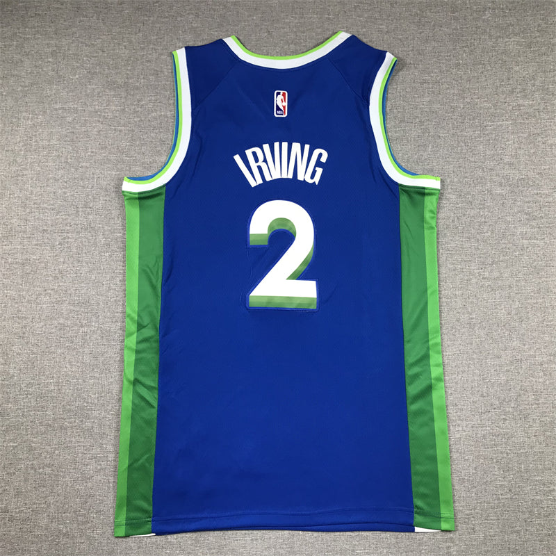 Men's Dallas Mavericks Kyrie Irving Blue 2022/23 Swingman Jersey - City Edition