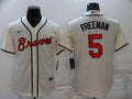 Men's Atlanta Braves Freedie Freeman Beige Replica Jersey