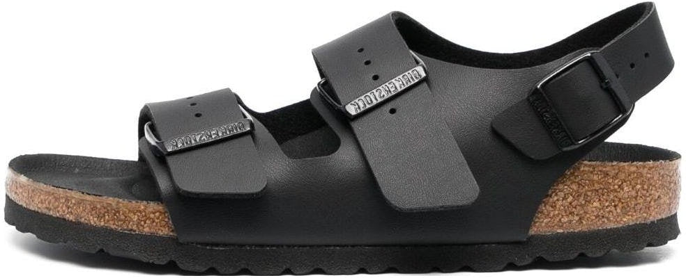 Birkenstock Arizona 1024998 Black Soft Footbed Leather Fashion Slippers