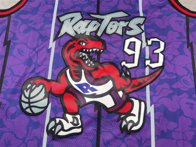Men's Toronto Raptors BAPE Purple 1998/99 Hardwood Classics Swingman Jersey