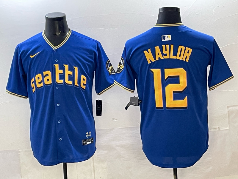 Men's Seattle Mariners Josh Naylor Royal 2023 City Connect Replica Jersey