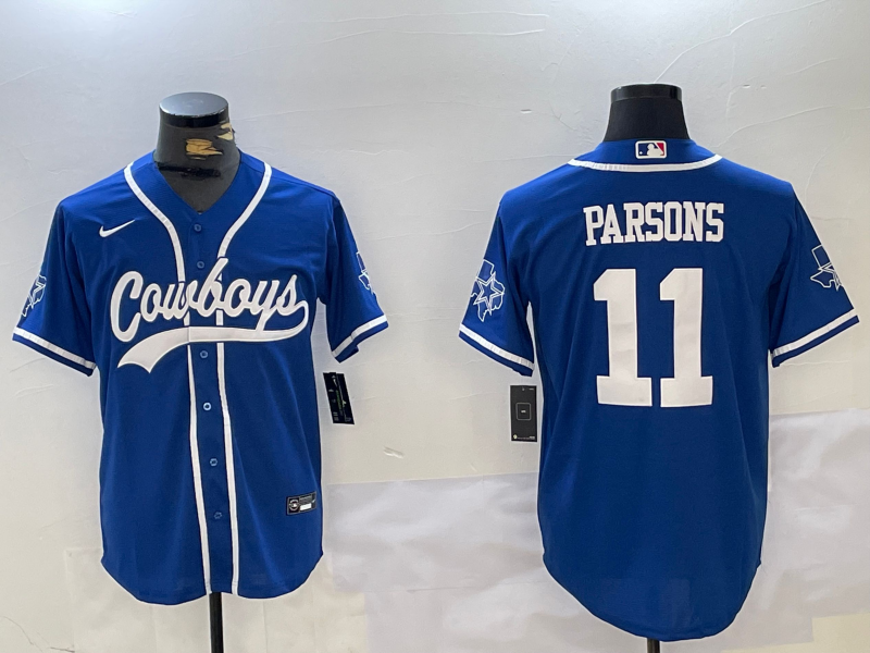 Men's Dallas Cowboys Micah Parsons Blue Game Jersey
