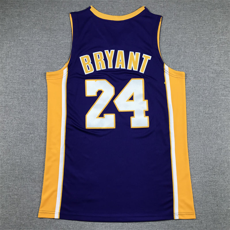 Men's Los Angeles Lakers Kobe Bryant Purple 2007-08 Hardwood Classics Swingman Jersey