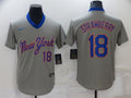 Men's New York Mets Darryl Strawberry Gray Replica Player Jersey