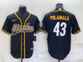 Men's Pittsburgh Steelers Troy Polamalu Black Player Jersey