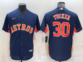 Men's Houston Astros Kyle Tucker Navy Alternate Replica Player Name Jersey