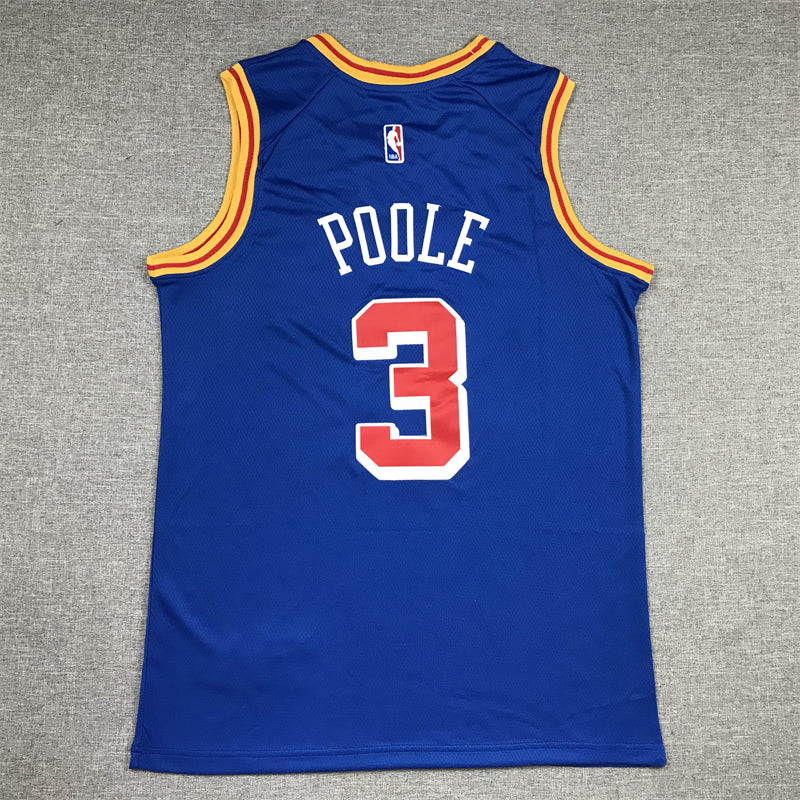 Men's Golden State Warriors Jordan Poole Blue Classic Player Jersey