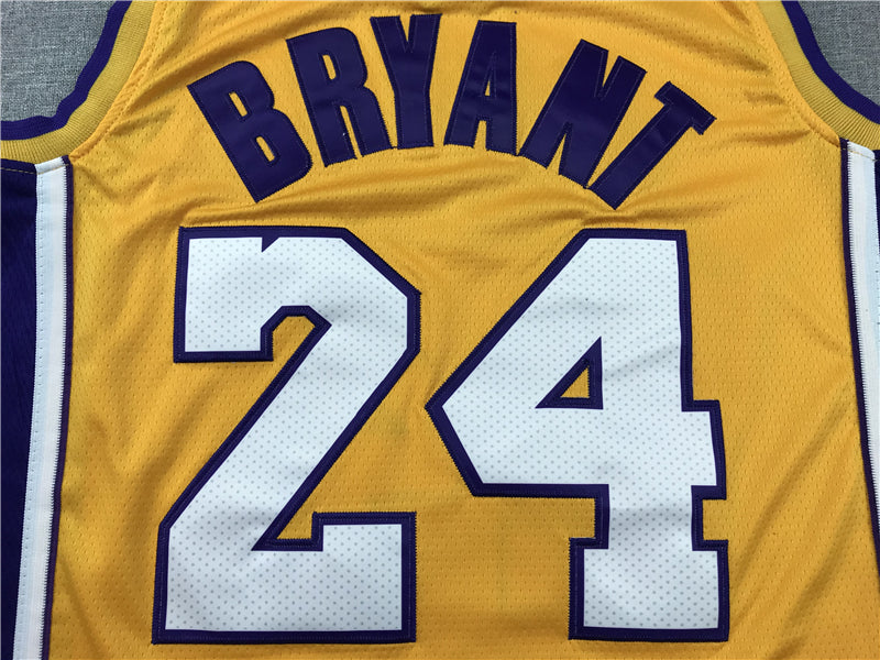 Men's Los Angeles Lakers Kobe Bryant NBA Yellow Jersey - Retired Edition