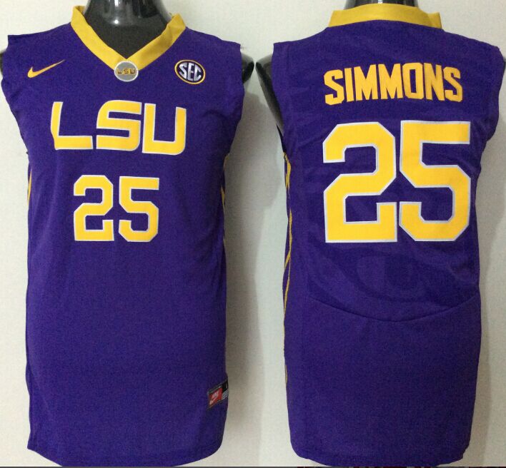 Men's LSU Tigers Ben Simmons Purple Player Game Jersey