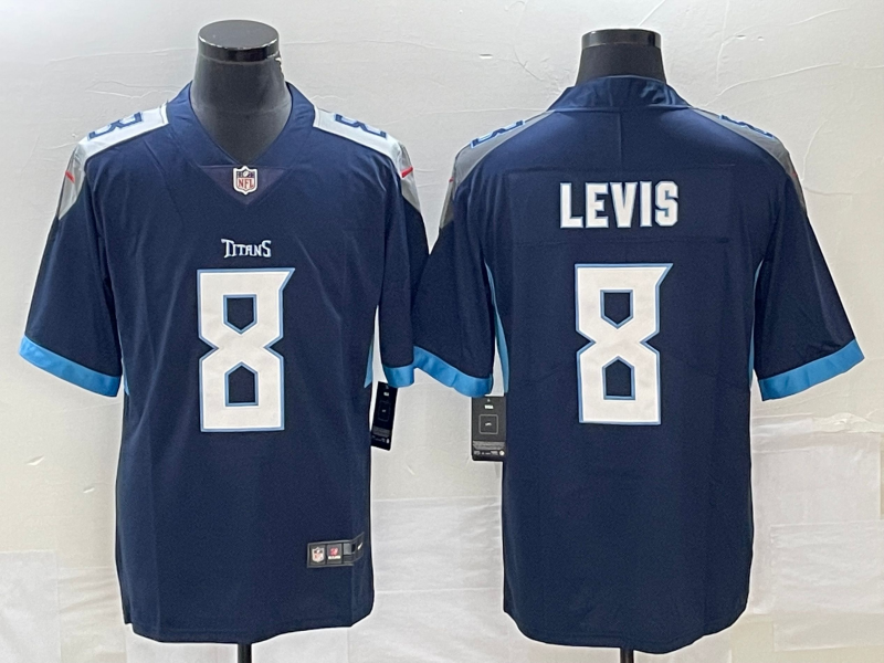 Men's Tennessee Titans Will Levis Navy Game Jersey