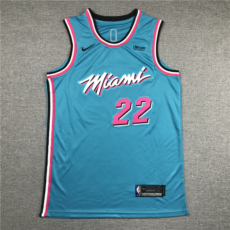 Men's Miami Heat Jimmy Butler NBA Blue Swingman Jersey