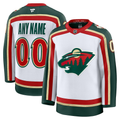Men's Minnesota Wild Fanatics White 25th Anniversary Premium Custom Jersey