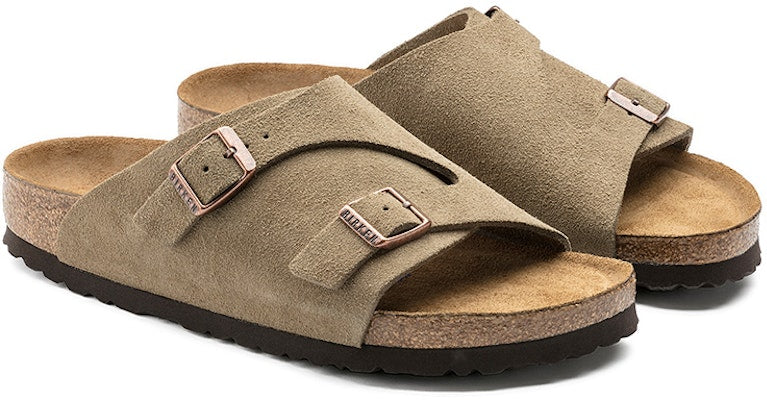 Birkenstock Zrich Series Cowhide Suede 1009533 Beige Fashion Sandals